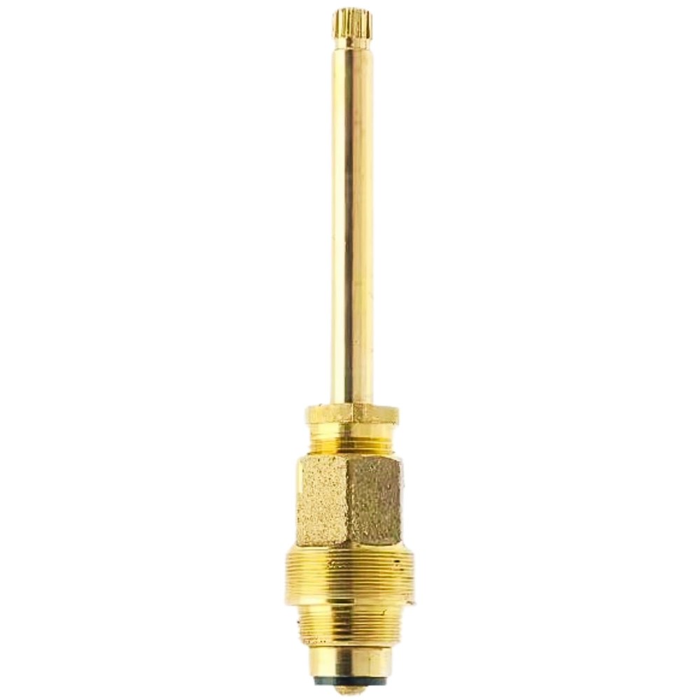Gerber 98-673 replacement tub and shower stem, brass with splined top and hex body, front view