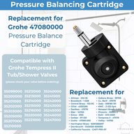 Grohe 47080000 cross-reference list of 35200 series valve numbers and matching part numbers from other brands