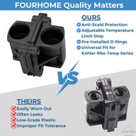 Kohler GP500520 replacement unit feature list compared with a lower-grade unit
